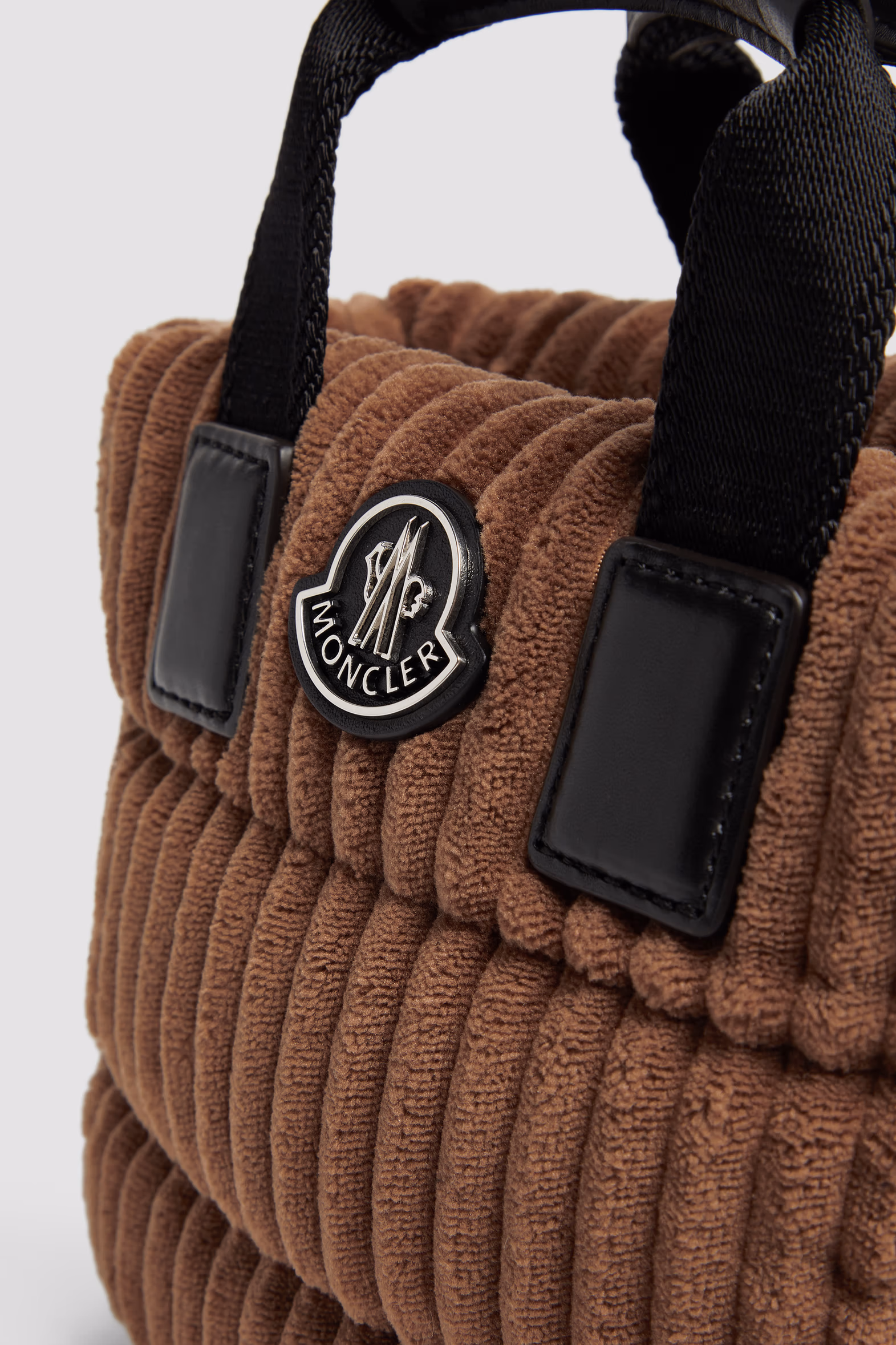 Caradoc Corduroy Mini Tote Bag Women Brown Moncler 6